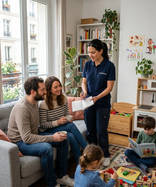 garde enfant domicile